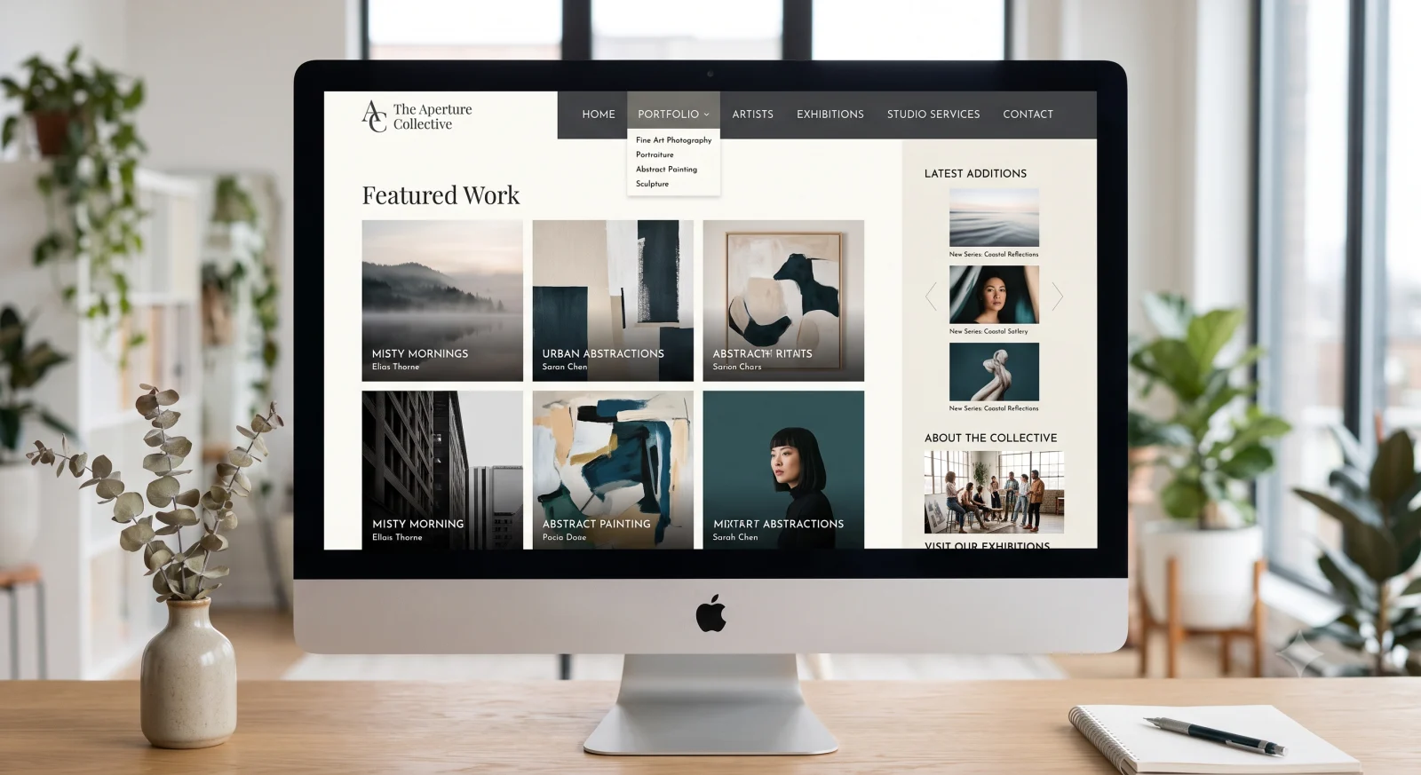 Art Studio & Photography Portfolio System
