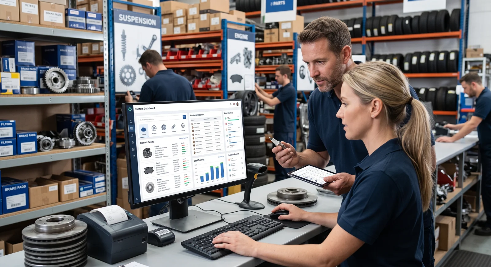Spare Parts Inventory & Dealer Management System